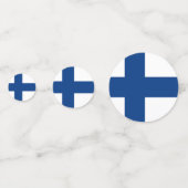 Finland Vlag Confetti (Achterkanten)