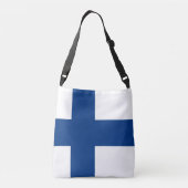 Finland Vlag Crossbody Tas (Achterkant)