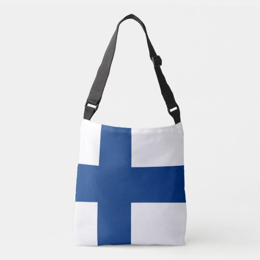 Finland Vlag Crossbody Tas (Voorkant)