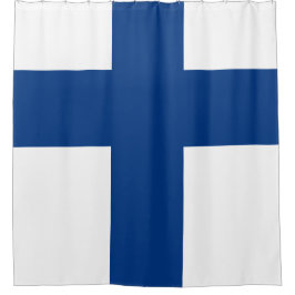 Finland vlag douchegordijn