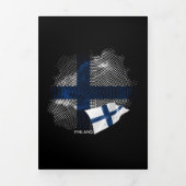 Finland vlag drieluik kaart (Cover)