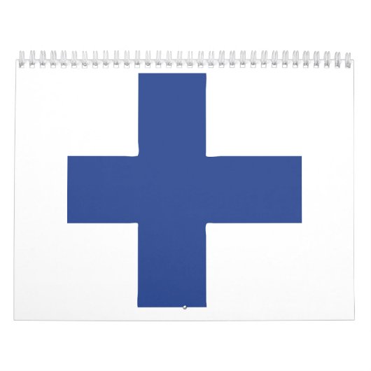 Finland-vlag Emblem Kalender (Hoes)