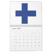 Finland-vlag Emblem Kalender (Jan 2027)