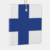 Finland-vlag Emblem Keramisch Ornament (Rechts)