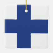 Finland-vlag Emblem Keramisch Ornament (Achterkant)