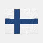 Finland Vlag Fleece Deken (Voorkant (Horizontaal))