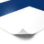 Finland Vlag Foto Afdruk (Hoek)