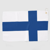 Finland Vlag Golfhanddoek (Horizontaal)