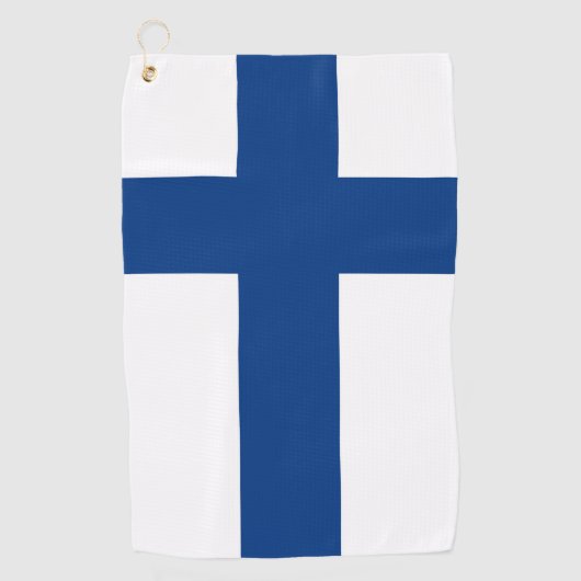 Finland Vlag Golfhanddoek (Voorkant)