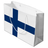 Finland Vlag Groot Cadeauzakje (Achterkant Gekanteld)