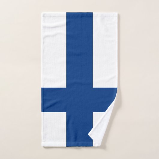 Finland vlag Handdoek (Handdoek)