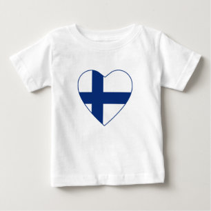 Finland Vlag hart T-Shirt