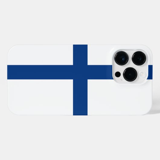 Finland vlag iPhone hoesje (Achterkant horizontaal)