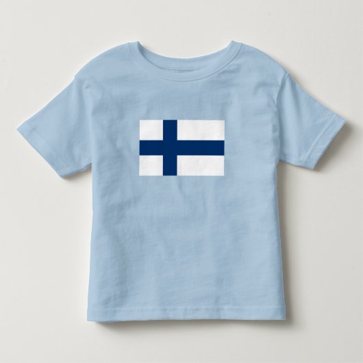 Finland Vlag Kinder Shirts (Voorkant)