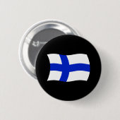 Finland Vlag Knop Ronde Button 5,7 Cm (Voorkant /achterkant)