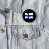 Finland Vlag Knop Ronde Button 5,7 Cm (In situ)