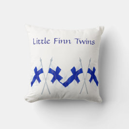 Finland Vlag Kwekerij Kussen voor Tweelingen