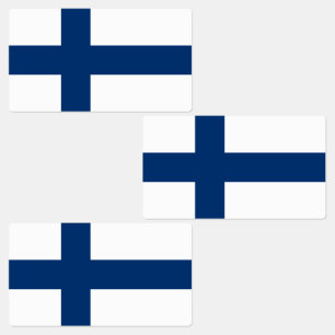 Finland Vlag Labels