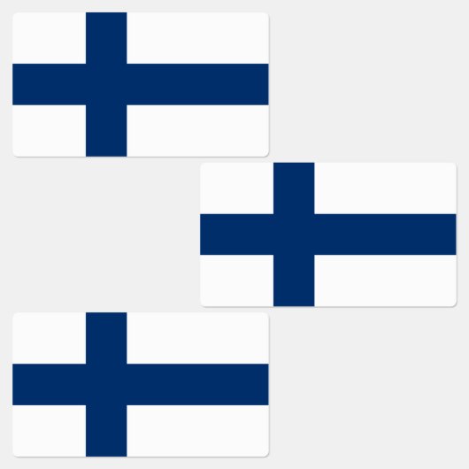 Finland Vlag Labels (Groep)