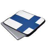 Finland Vlag Laptop Sleeve (Voorkant onderkant)