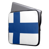 Finland Vlag Laptop Sleeve (Voorkant Links)