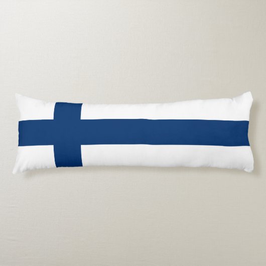 Finland Vlag Lichaamskussen (Voorkant)