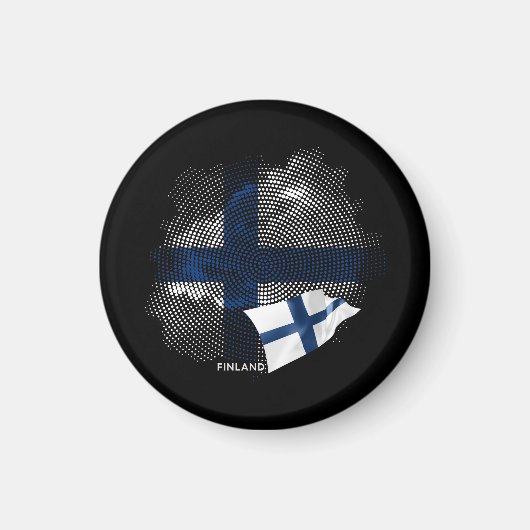 Finland vlag magneet (Voorkant)