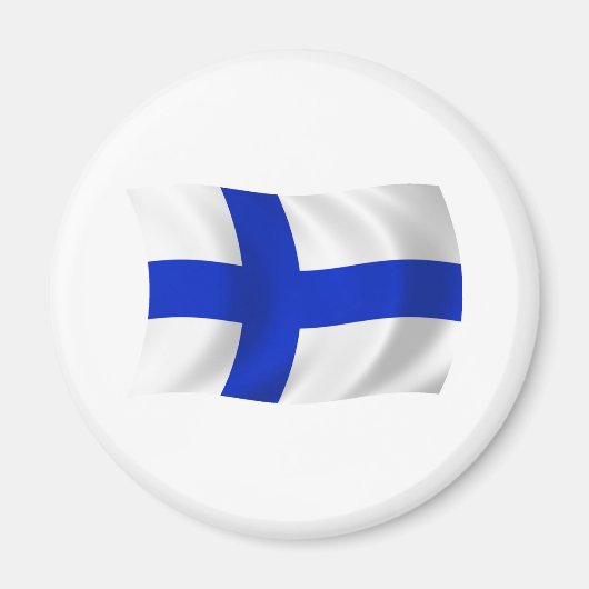 Finland Vlag Magneet (Voorkant)
