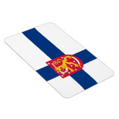 Finland Vlag Magneet - Kruis & Wapens (Rechterzijde)