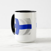 Finland Vlag Mokkopot Mok (Voorkant links)