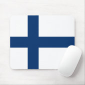 Finland Vlag Muismat (Met muis)