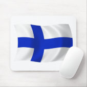Finland Vlag Muismat (Met muis)