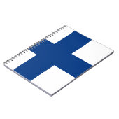 Finland Vlag Notitieboek (Linkerzijde)
