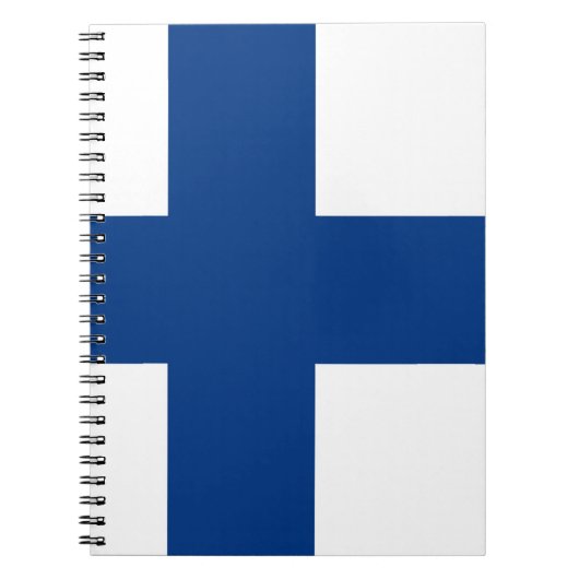 Finland Vlag Notitieboek (Voorkant)