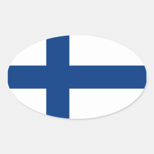 Finland Vlag ovaal Ovale Sticker