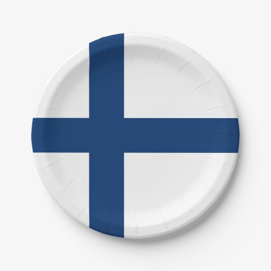 Finland Vlag Papieren Bordje (Voorkant)