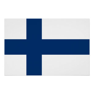 Finland Vlag Perfect Poster