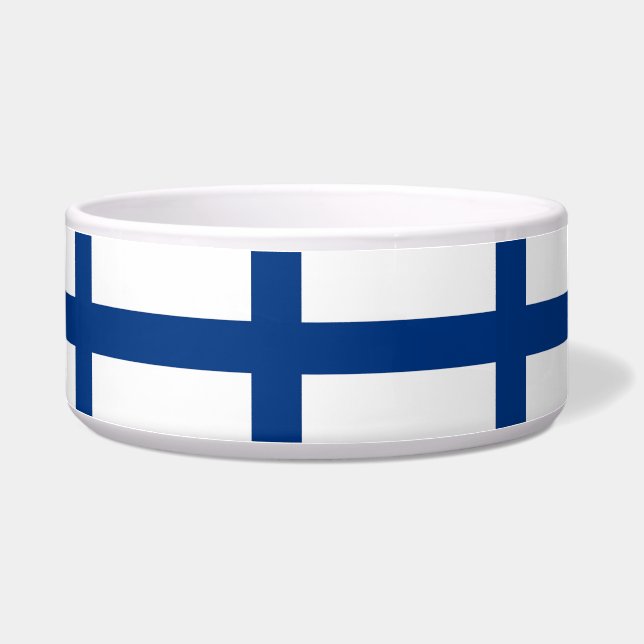 Finland Vlag Pet Bowl Voerbakje (Links)