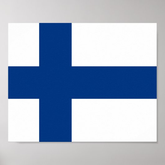Finland Vlag Poster (Voorkant)
