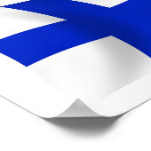 Finland Vlag Poster Afdruk (Hoek)