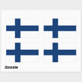 Finland Vlag Rechthoekige Sticker (Vel)