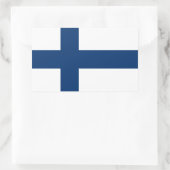 Finland Vlag Rechthoekige Sticker (Tas)