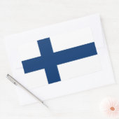 Finland Vlag Rechthoekige Sticker (Envelop)