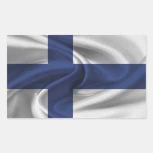 Finland Vlag Rechthoekige Sticker