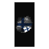 Finland vlag reclamekaart (Achterkant)