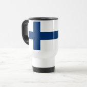 Finland Vlag Reisbeker (Voorkant links)