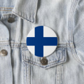 Finland Vlag Ronde Button 7,6 Cm (In situ)