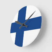 Finland Vlag Ronde Klok (Hoek)