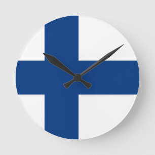 Finland Vlag Ronde Klok