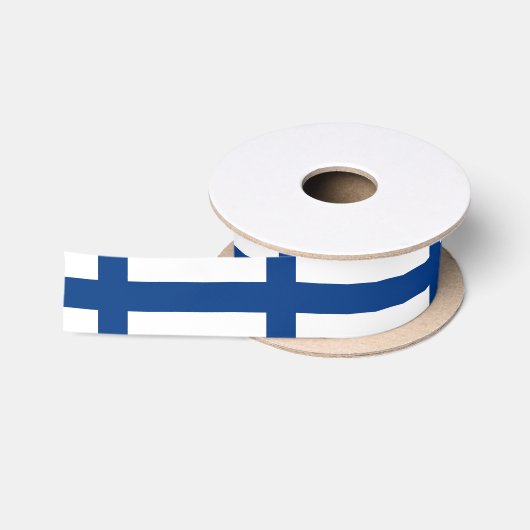 Finland Vlag Satijnen Lint (Spoel)